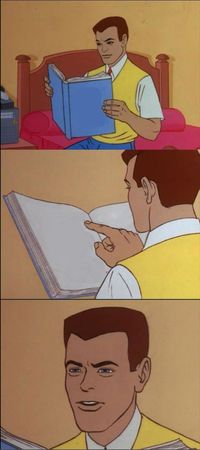 Peter Parker Reading A Book