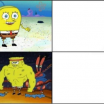 Weak vs Strong Spongebob