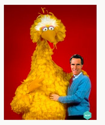 Big Bird And Mitt Romney