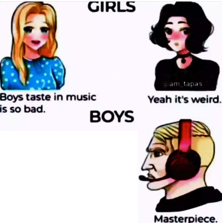 Girls Vs Boys Taste In Music